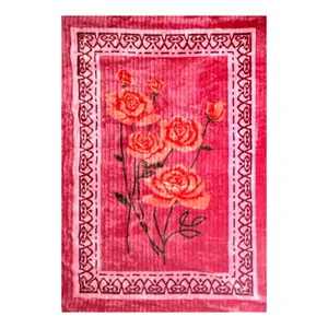 پتو یک نفره نرمینه بافت مدل برجسته کد 4709 سایز 200x150 سانتی‌متر