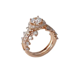 انگشتر زنانه ژوپینگ مدل جواهر بسته 2 عددی