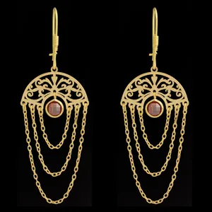 گوشواره طلا 18 عیار زنانه طلای مستجابی مدل مارکو کد 670173