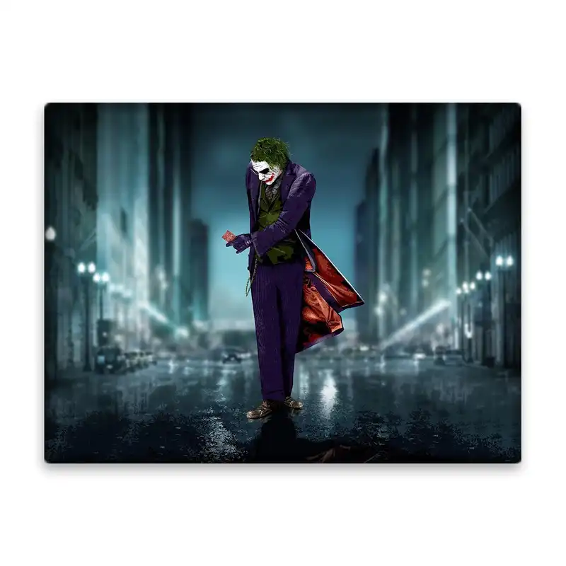 کاشی اطلس آبی طرح جوکر شوالیه تاریکی مدل T1055