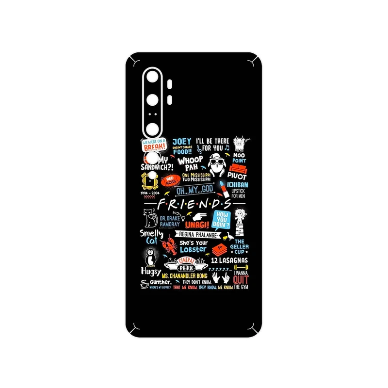 برچسب پوششی ماهوت مدل Friends 2 مناسب برای گوشی موبایل شیائومی Mi Note 10 Pro
