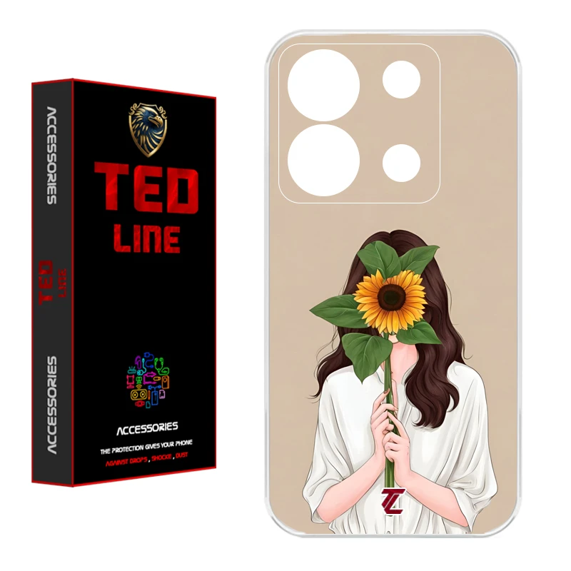 کاور تدلاین طرح دختر آفتابگردان کد 1153 مناسب برای گوشی موبایل شیائومی Redmi Note 13 Pro 5G / Poco X6
