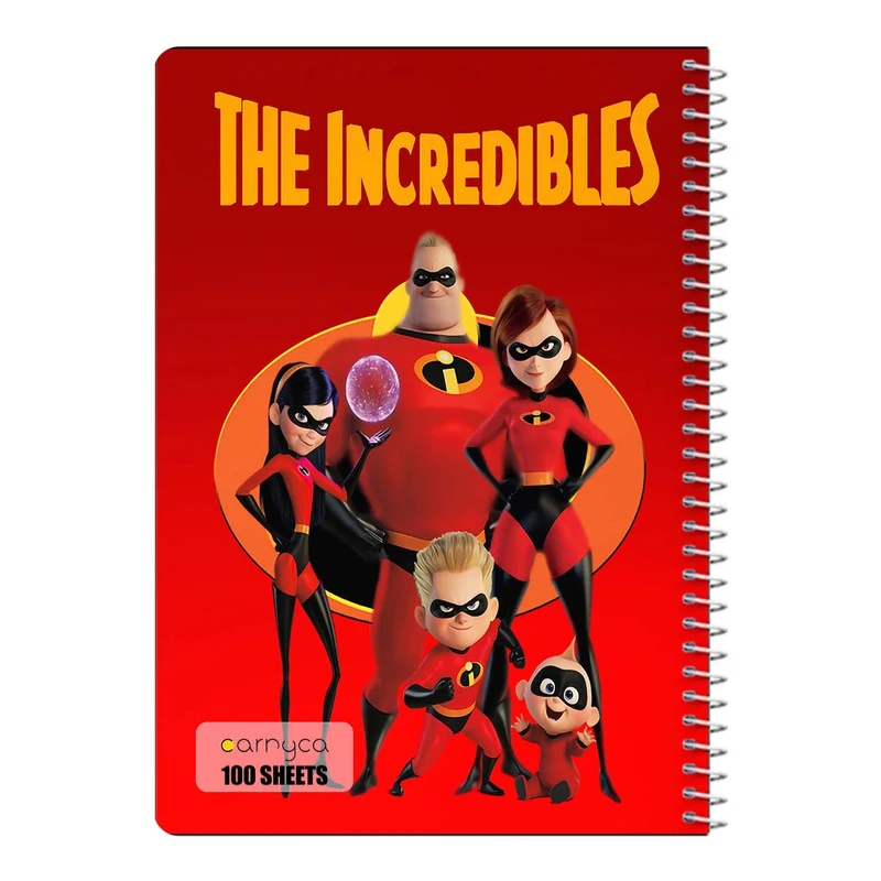 دفتر مشق 100 برگ سیمی کارنیکا طرح شگفت انگیزان The Incredibles کد 40690
