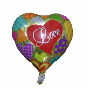بادکنک فویلی طرح Love مدل قلبی
