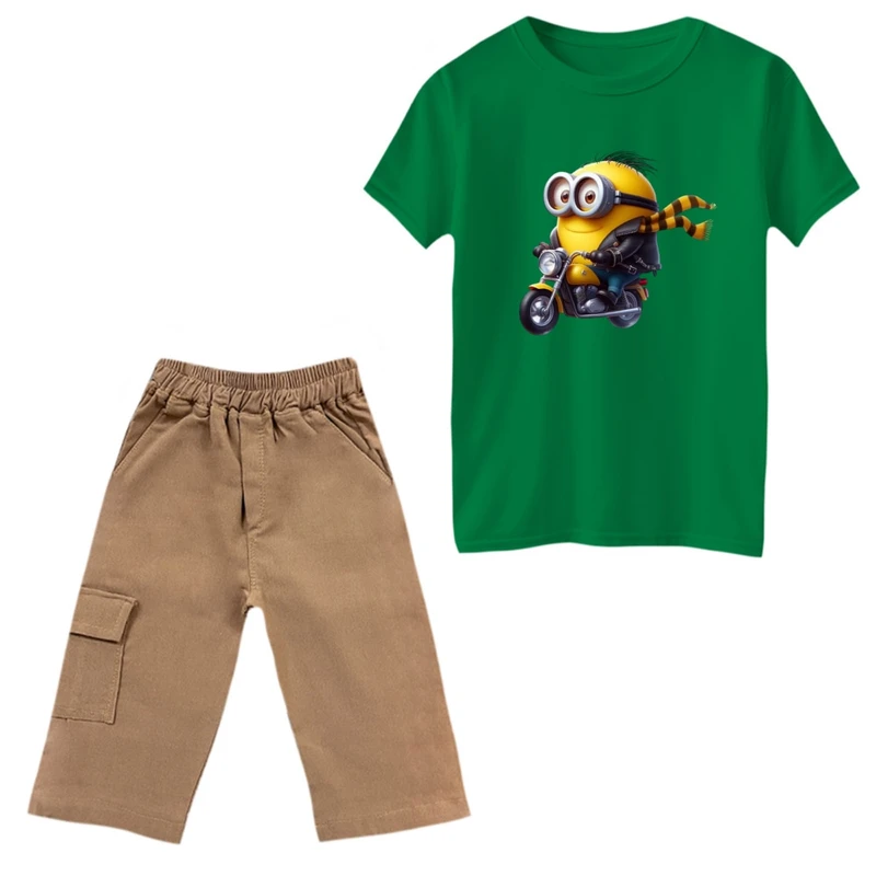 ست تی‌شرت و شلوارک پسرانه مدل مینیون کد 8