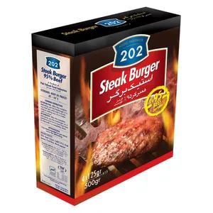 استیک برگر 95 درصد گوشت قرمز 202 - 500 گرم