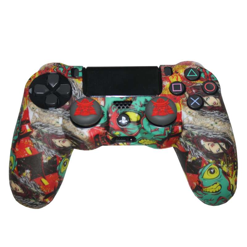 محافظ دسته پلی استیشن 4 مدل JAPANESE 1314 به همراه روکش آنالوگ