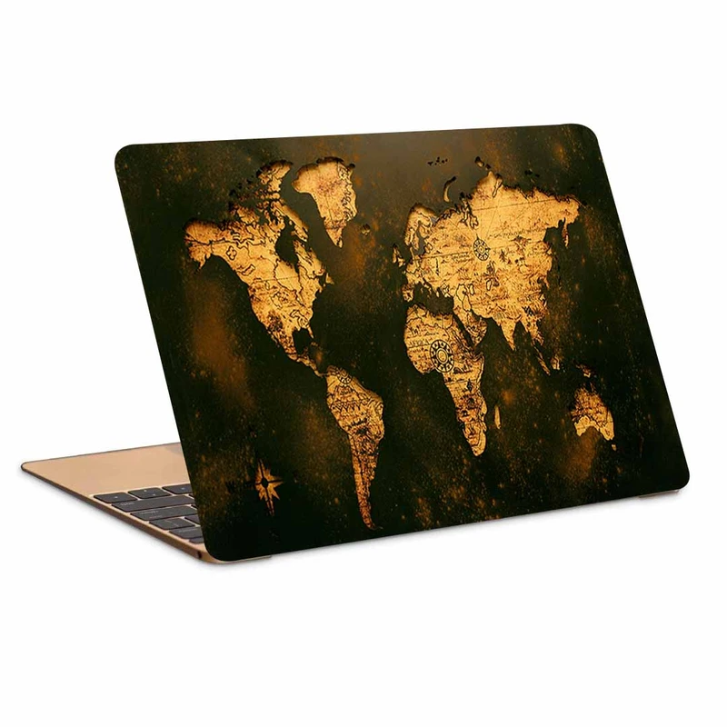 استیکر لپ تاپ طرح map of old world کد N-368 مناسب برای لپ تاپ 15.6 اینچ