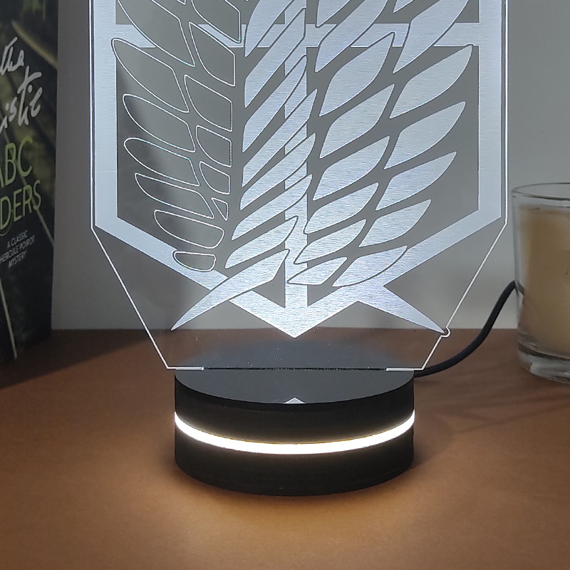 چراغ خواب مدل لوگو گروه شناسایی انیمه attack on titan