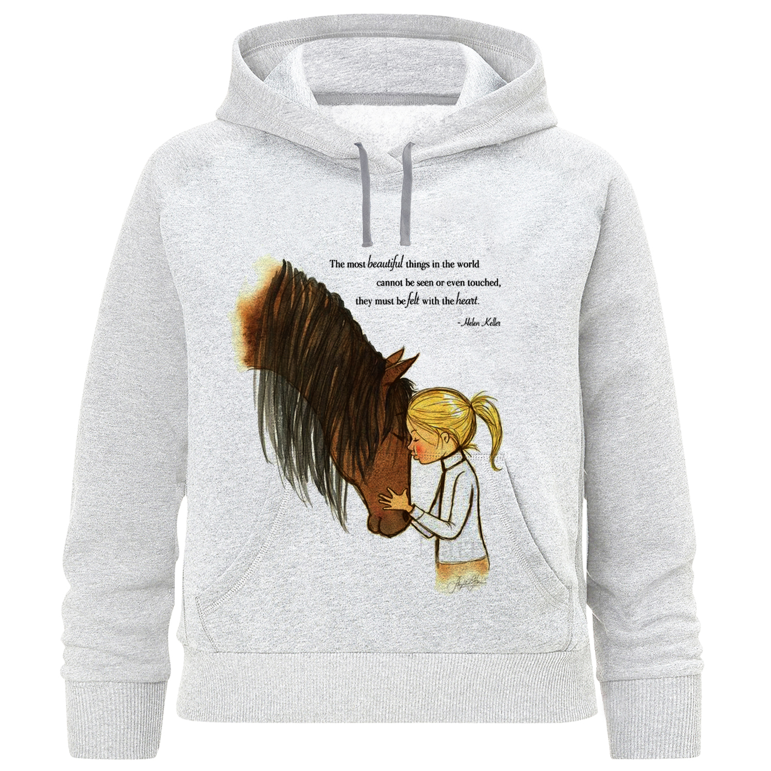 هودی دخترانه مدل دختر و اسب F766