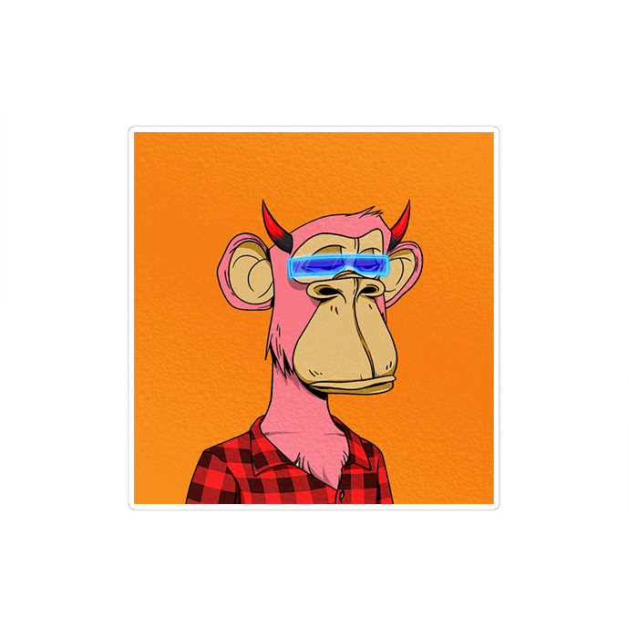 استیکر لپ تاپ ماسا دیزاین طرح monkey مدل STK1714