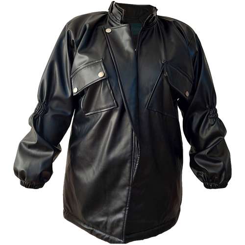 کت چرم زنانه مدل آستین کش