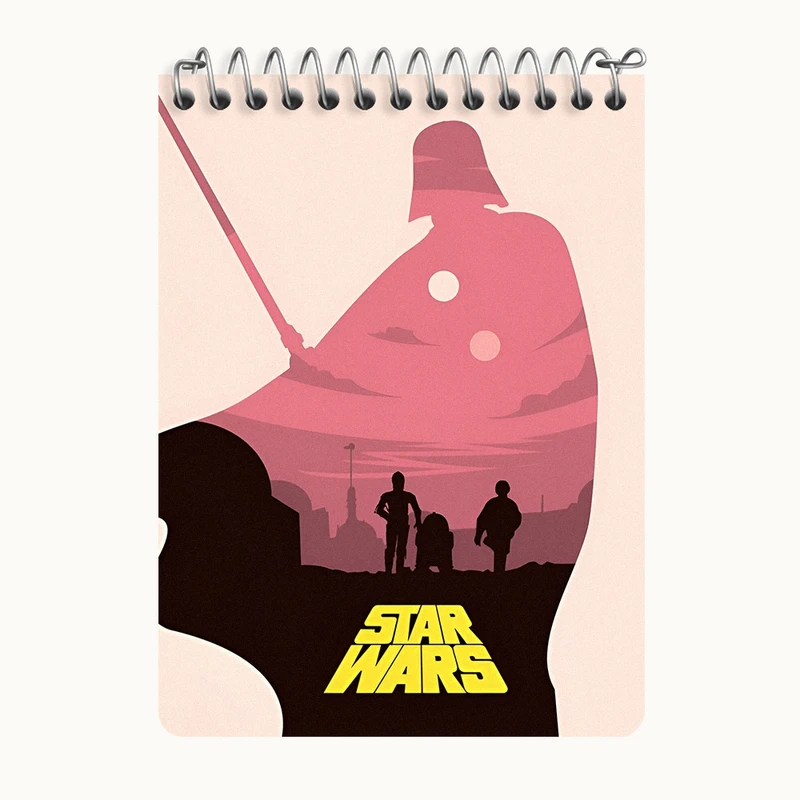 دفتر یادداشت 50 برگ خندالو طرح جنگ ستارگان (Star Wars)  کد N3248