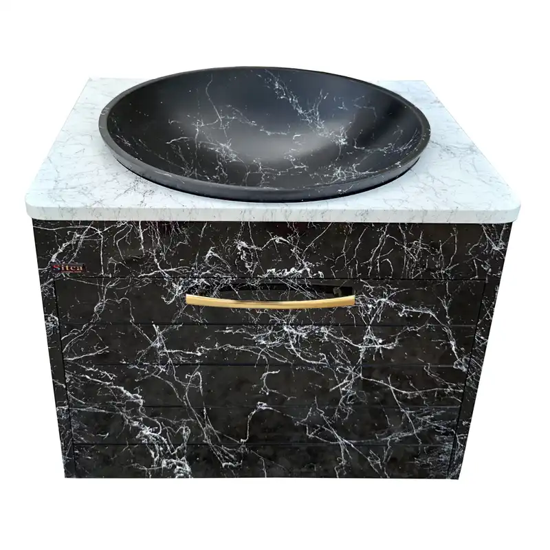 ست کابینت و روشویی سیتکا مدل TR002 به همراه آینه و باکس