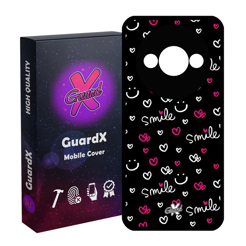کاور گارد ایکس طرح Smile مدل Glass10136 مناسب برای گوشی موبایل شیائومی Redmi A3 4G/ A3X 4G/ Poco C61