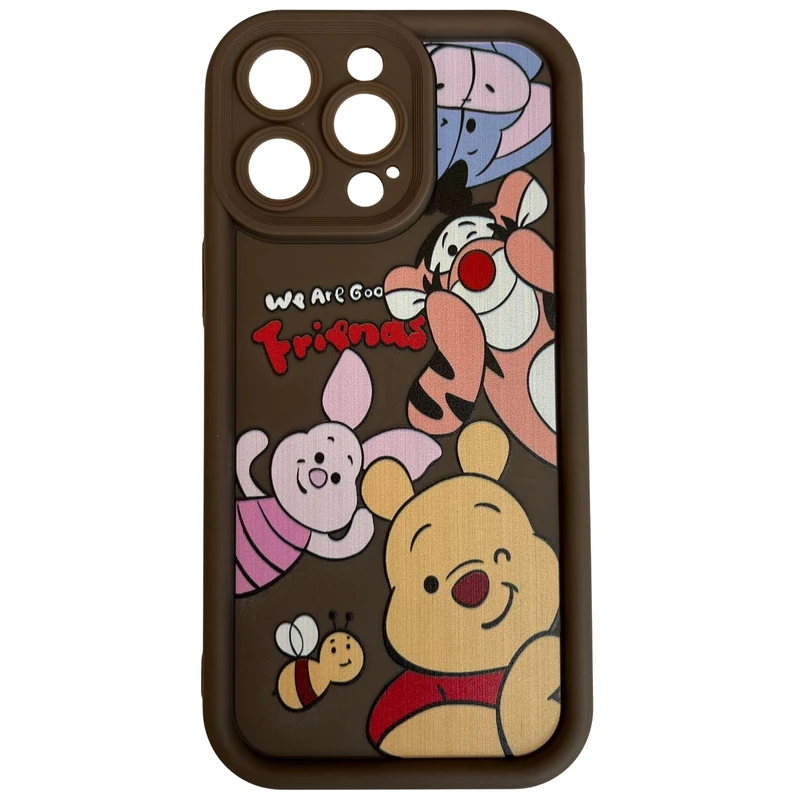 کاور مدل سولید طرح وینی پو کد 508 مناسب برای گوشی موبایل اپل iPhone 15 Pro Max