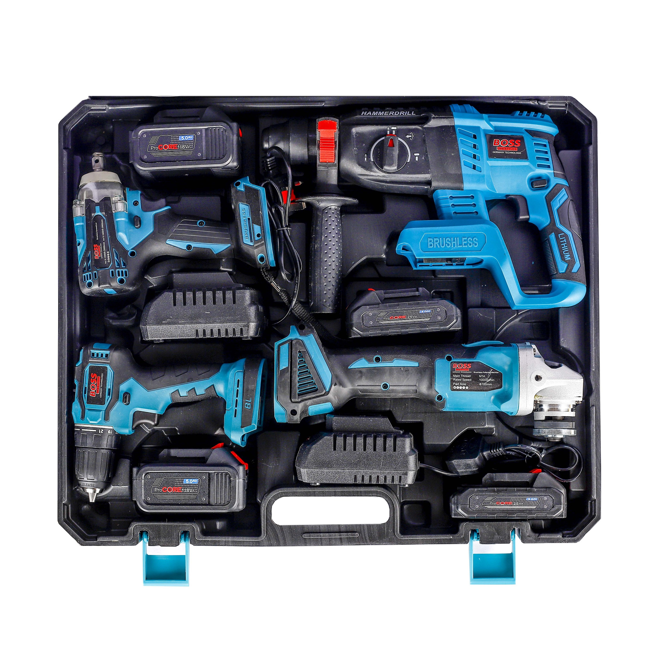 مجموعه ابزار شارژی باس مدل LIFE_STYLE مجموعه 4 عددی