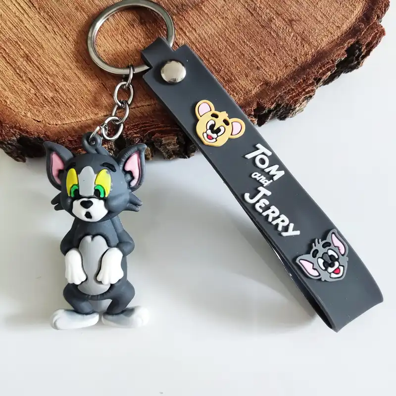 جاکلیدی مدل سیلیکونی طرح موش و گربه تام و جری کد DB23 بسته 2 عددی