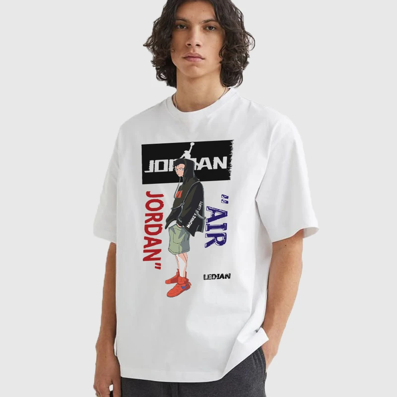 تی شرت آستین کوتاه مردانه مدل اسپرت  انیمه ای وان پیس طرح لوفی anm561