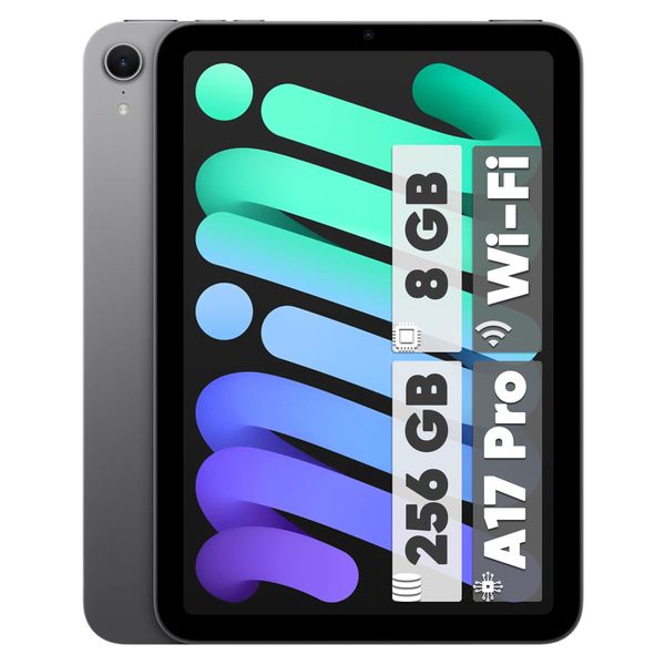 تبلت 8.3 اینچی اپل مدل iPad Mini 7th Generation 2024 Wi-Fi ظرفیت 256 گیگابایت و رم 8 گیگابایت 