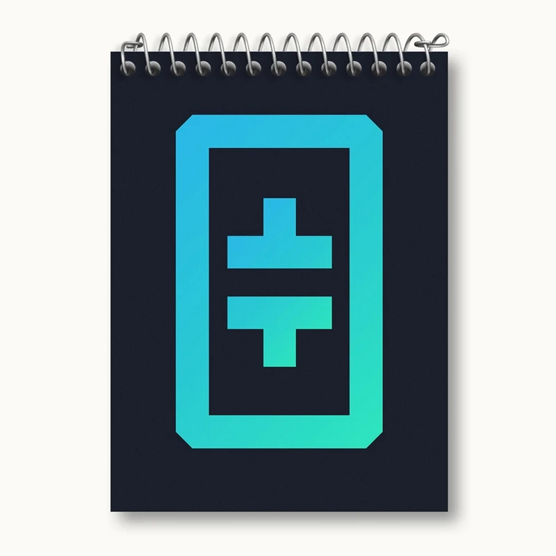 دفتر یادداشت 50 برگ خندالو مدل ارز دیجیتال تتا کد 4071