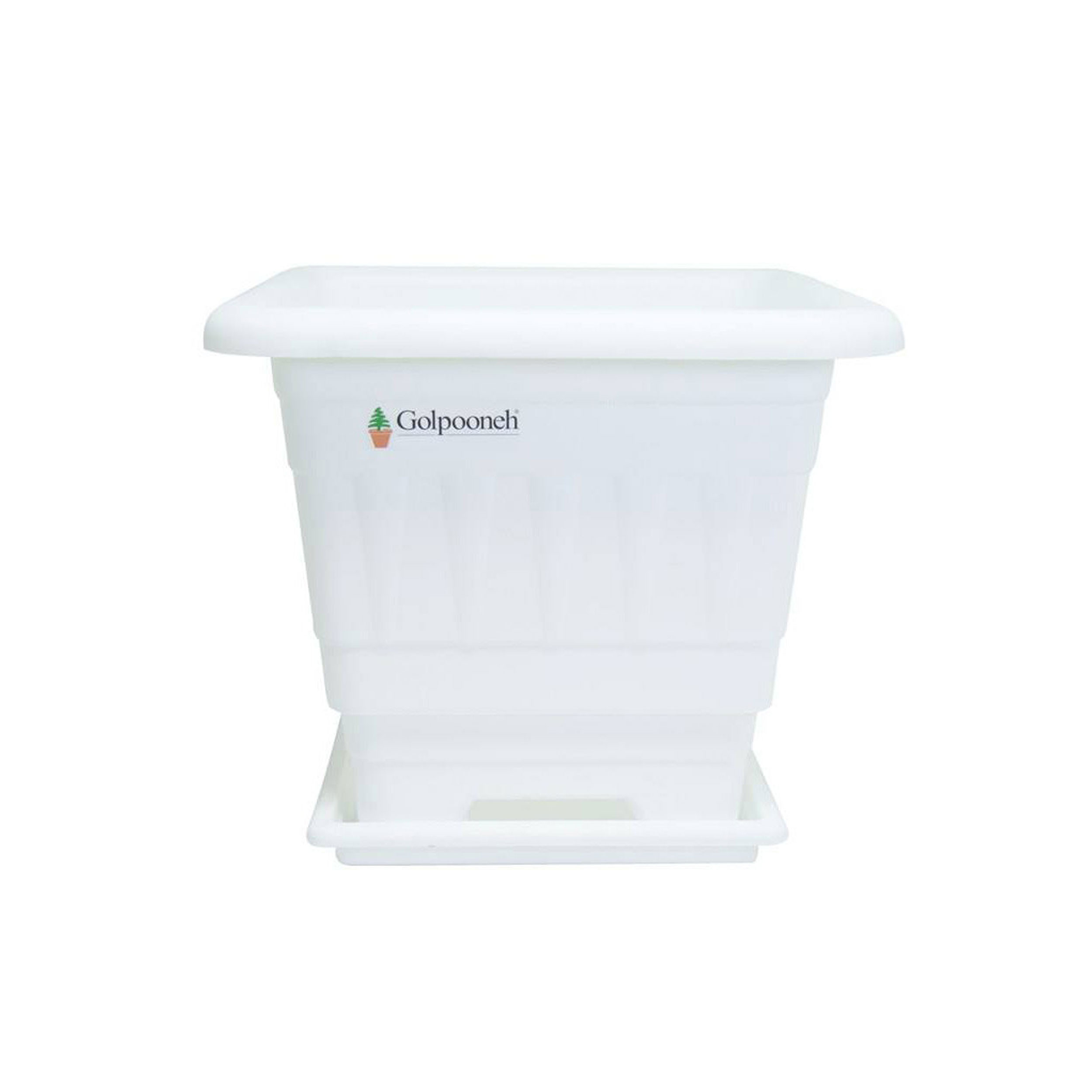 گلدان گلپونه مدل پلاستیکی مربع کد 116