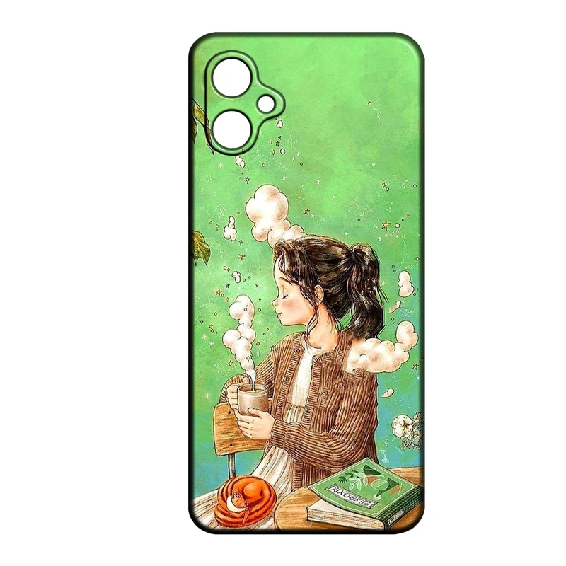 کاور طرح دخترانه کد 252 مناسب برای گوشی موبایل سامسونگ Galaxy A07