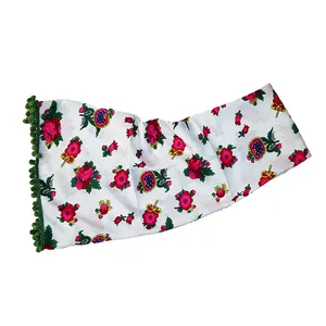 شال زنانه مدل گل درشت اناری