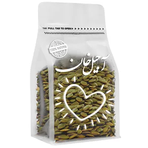مغز تخمه کدو خام آجیل خان - 500 گرم