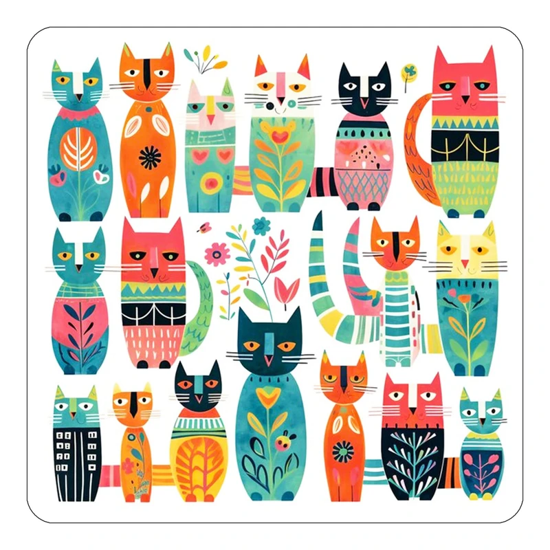 مگنت کاکتی طرح حیوانات رنگی مدل mp26754