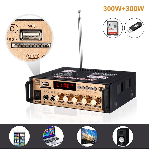 آمپلی فایر مدل   Facmogu BT-198B