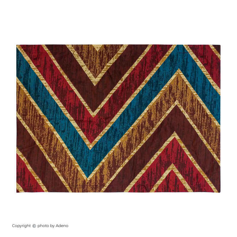 سرویس روتختی آدنو مدل Colord zigzag کد IR42 دونفره 4 تکه