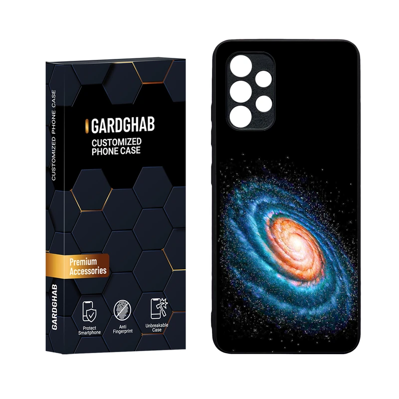 کاور گارد قاب مدل دورژله ای کهکشان مناسب برای گوشی موبایل سامسونگ Galaxy A32 4G