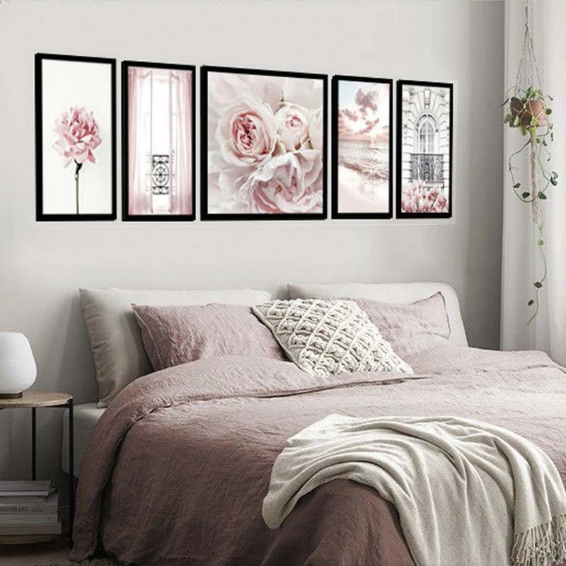 تابلو بکلیت طرح منظره دریا مدل شاین اکلیلی B-1934 مجموعه 5 عددی