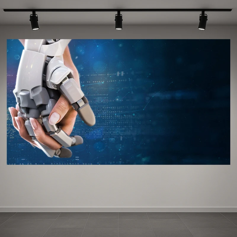 پوستر طرح هوش مصنوعی مدل انسان و ربات کد AR3060628