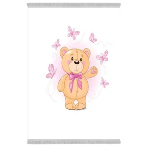 فرش پارچه‌ای دفه مدل فرشینه هازان مخمل طرح فانتزی کد 3261