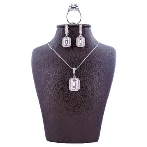 نیم ست نقره زنانه مدل AMT_N088