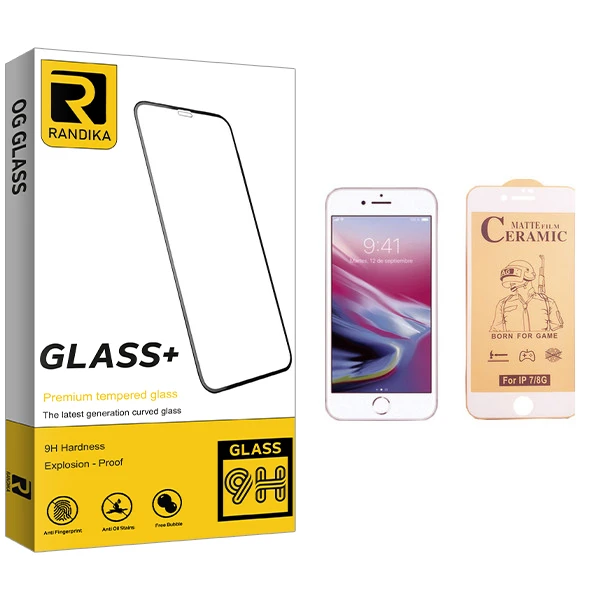 محافظ صفحه نمایش سرامیکی راندیکا مدل GLD مناسب برای گوشی موبایل اپل iPhone 8