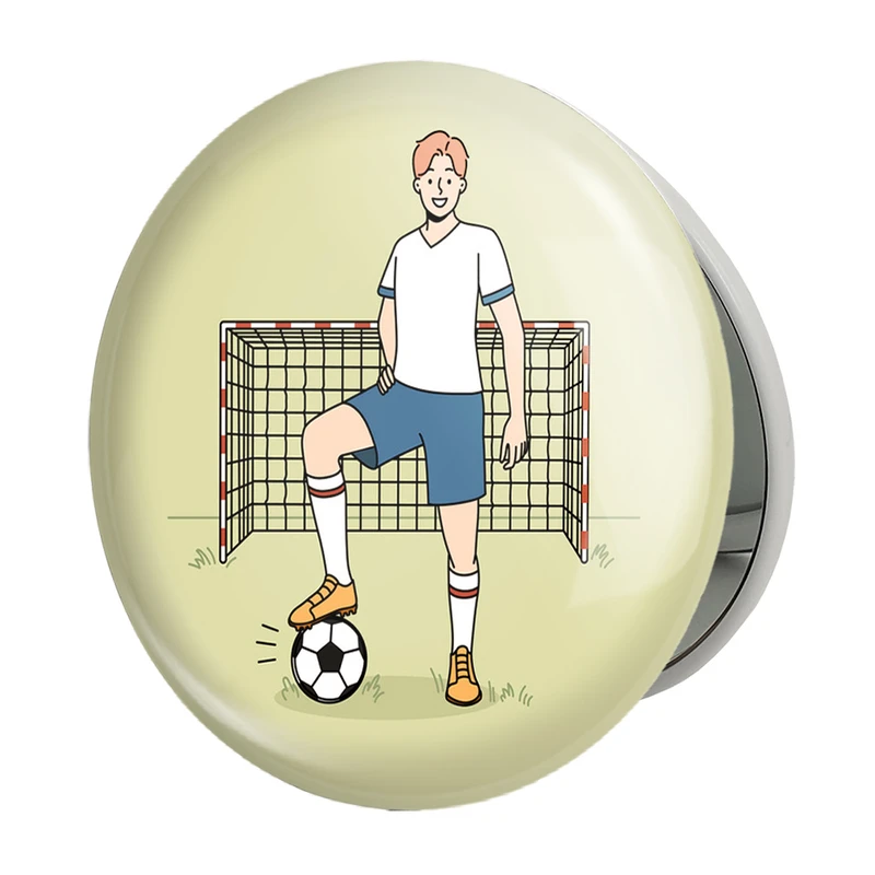 آینه جیبی خندالو طرح فوتبال Football مدل تاشو کد 25957 