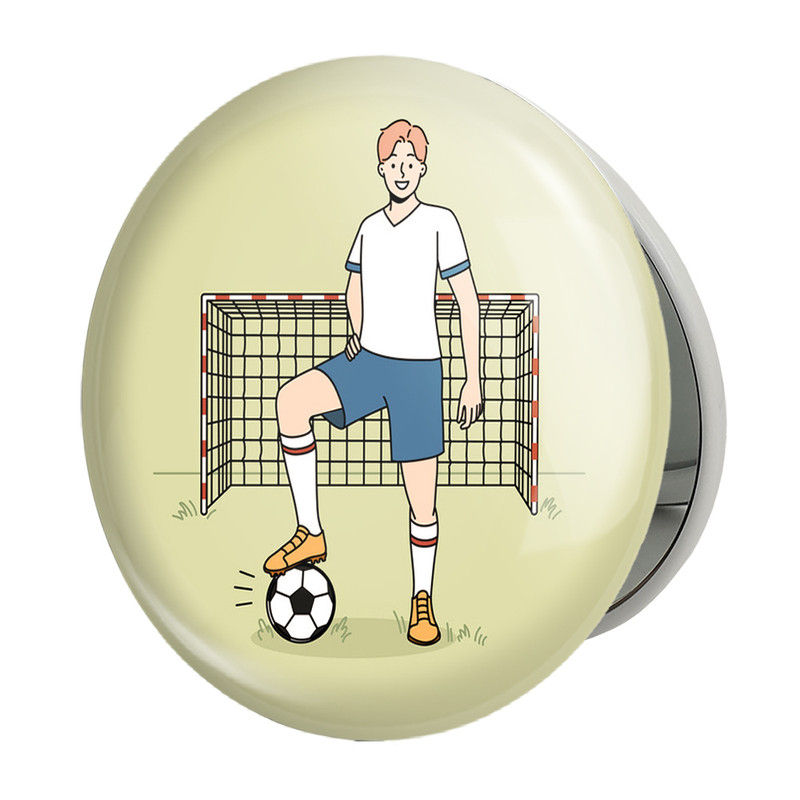 آینه جیبی خندالو طرح فوتبال Football مدل تاشو کد 25957 