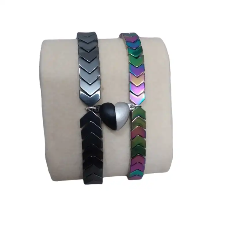 دستبند مدل مگنت لاو مجموعه 2 عددی