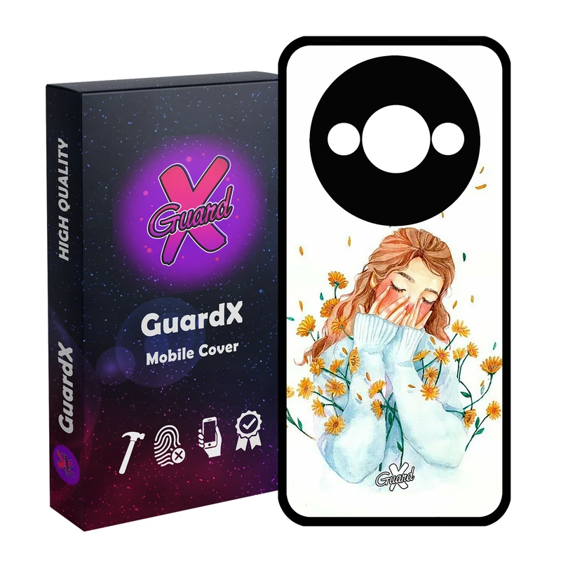 کاور گارد ایکس طرح Girl مدل Glass10315 مناسب برای گوشی موبایل شیائومی Redmi A3 4G/ A3X 4G/ Poco C61