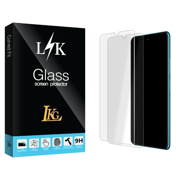 محافظ صفحه نمایش شیشه ای ال کا جی مدل LK Glass MIX مناسب برای گوشی موبایل ال جی W30 Pro بسته دو عددی