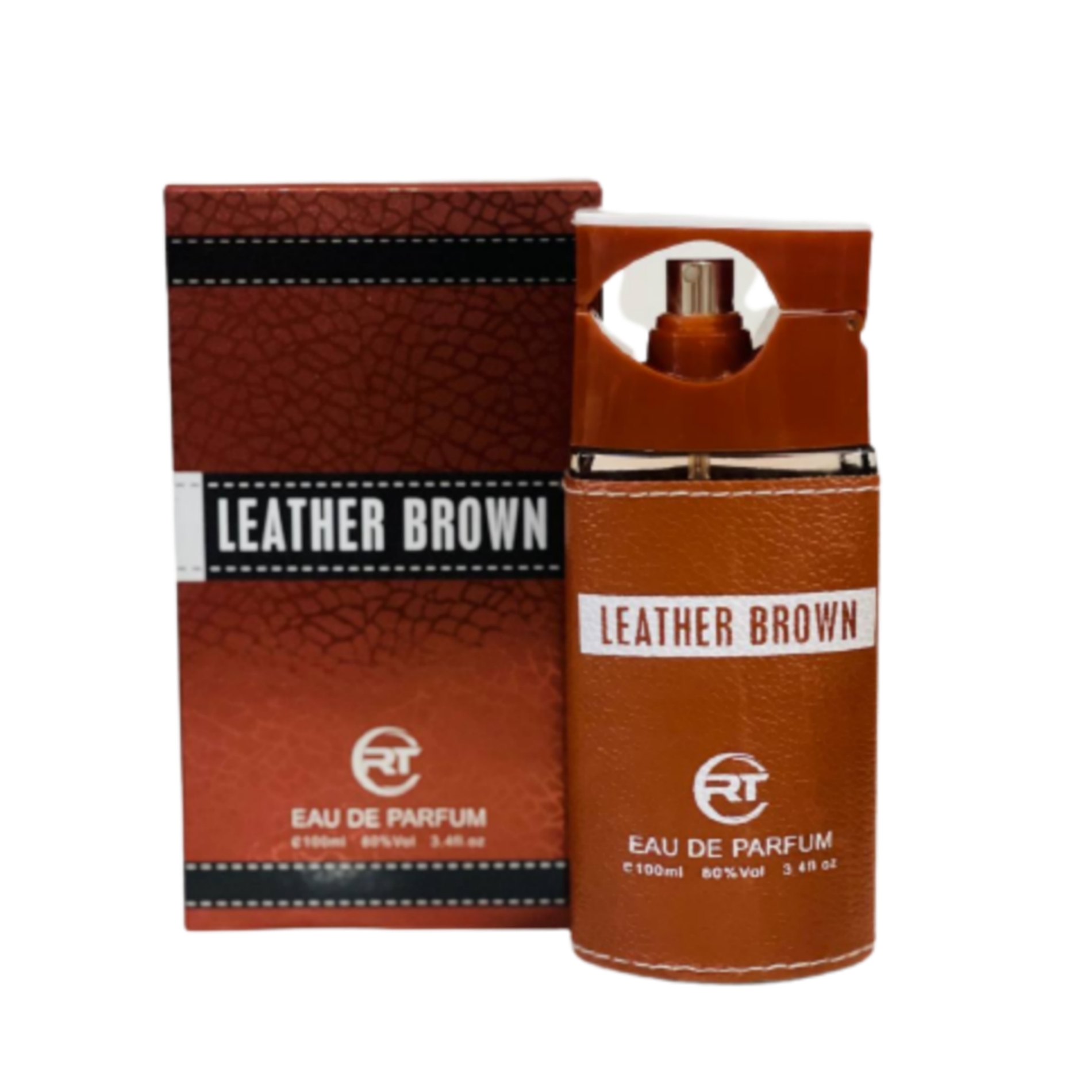 ادو پرفیوم مردانه آر تی مدل leather brown حجم 100 میلی لیتر