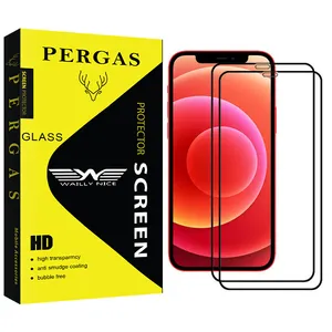 Waily Nice Pergas Glass Screen Protector For Apple Iphone 12 Pack Of 2