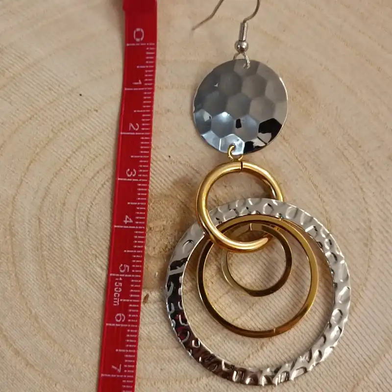 گوشواره زنانه مدل حلقه ای استیل