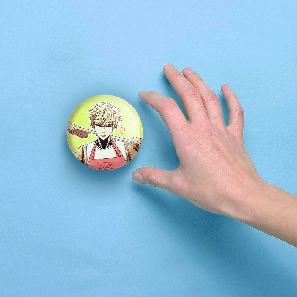 آینه جیبی خندالو مدل جنوس انیمه مرد تک مشتی One Punch Man  کد 11376