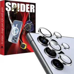 محافظ لنز دوربین اسپایدر مدل Ring Metal مناسب برای گوشی موبایل سامسونگ Galaxy S25 Ultra