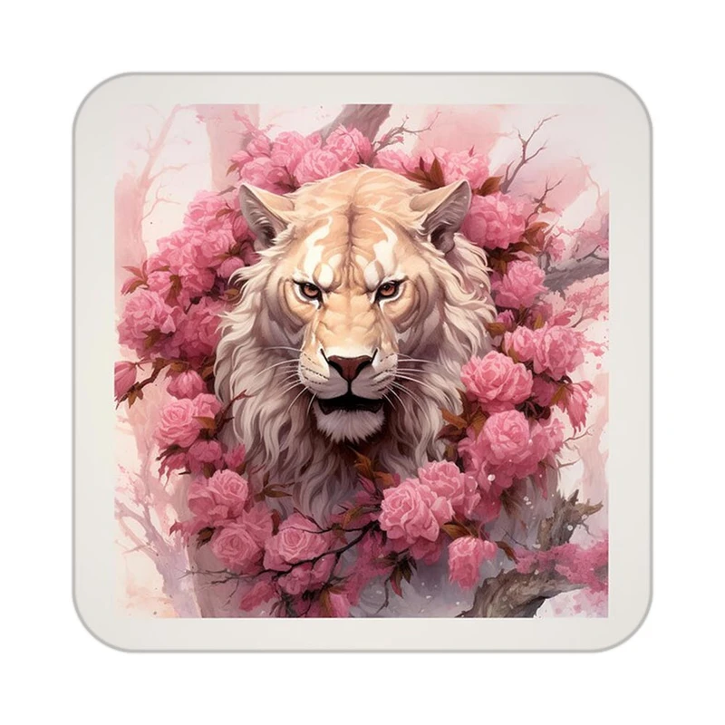 زیر لیوانی کاکتی طرح شیر مدل mp23916