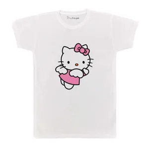 تی شرت بچگانه پرمانه طرح Kitty کد pmt.2384